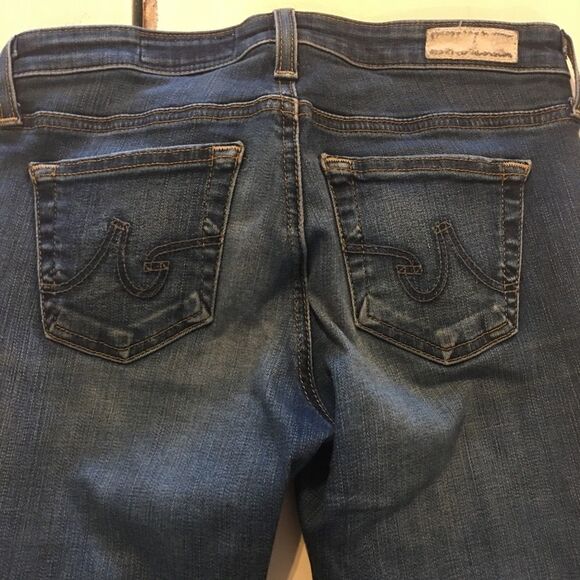 AG size 25 super skinny ankle jeans blue - Picture 2 of 5